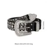 Belts Black/White Belt Gothic Rock Fans Waist For Music Festivals