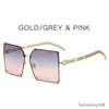 Designer Luxus Frauen Sonnenbrille Luxus Männer Sonnenbrillen UV -Schutzbrillen Gradient Metallscharniere Mode Outdoor Gläses