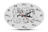 科学芸術物理学要素とシンボル壁時計数学方程式壁の装飾サイレントクロックラボサイン物理学者ギフト8429550