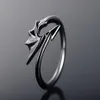 Cluster Rings Punk Style Titanium Brass Koakuma Little Devil Dragon Gothic Evil Vampire Open Ring Party Jewelry Accessories For Me220b