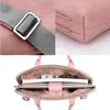 Stylish Waterproof Scratch-Resistant Laptop Briefcase 13 14 15.6 17 inch Notebook Handbag Shoulder Bag Carrying Case For Women 231226