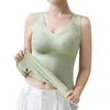 Frauen Shapers Ärmellose Bh Thermische Unterhemden Mit Spitze Für Winter Tank Top Seide Unterwäsche Tops Frauen Frau