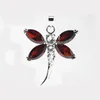 Naszyjniki wiszące 18 kgp INLAY CYRKON Modna biżuteria Dragonfly Neckal Bezpłatna łańcuch