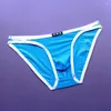 Cuecas masculinas estiramento com nervuras boxer briefs macio bulge bolsa roupa interior masculino respirável conforto lingerie meados de ascensão troncos