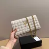 Havyar Crossbody Tasarımcı Çanta Y-Leylak Omuz Çantaları Kadın Deri Çanta Altın Zincir Elçilik Çantası Solid Lady debriyaj Çantası Cüzdan Çantası 231215