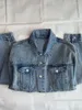 Jackets Jacket Jackets femininos Seção curta Versão de lapela de bolso de bolso duplo versátil e confortável 2023 outono 1024