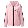 Sweatshirts for Women Zip Up Hoodie Overdimensionerade Plain Hoodies Plus Size Jackor Teen Women's Clothing 231226