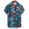 Camicie casual da uomo Stampa di Halloween Summer Beach Party Oversize Manica corta Moda Camicette monopetto Tendenza Abbigliamento uomo