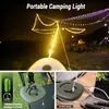 Luces de cuerda de campamento 33 pies con linternas 2 en 1 Diseño 2000mAh IPX6 Linterias recargables impermeables 2312227