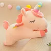 Rainbow Unicorn Pluszowa zabawka miękka kolorowy kucyk pluszowy zwierzęcy pluszowe lalki poduszka hurtowa urodziny walentynkowe prezent