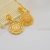 Set di gioielli di lusso color oro Dubai per donne Orecchini di collana indiana Gioielli da sposa arabi africani nigeriani 231226