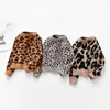 Kinder Baby Jungen Mädchen Langarm Leopard Print Pullover Herbst Winter Junge Mädchen Stricken Kinder s 231226