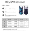 Wear Homgao Sexy Retro One Piece Swimwear Women's Swimsuit 2023 New Tummy Control Bodysuit Femme Bathing Suit Beachwear L4xl