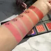 Personalizar la paleta de colorete individual impresa, etiqueta privada, maquillaje de rubor, sin cara, rubor para mejillas, colorete en polvo prensado 231227