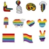 Stift brosches stolthet brosch stift set djur kärlek hjärta multicolor kvinnor man gay flickor lesbiska smycken vänner gåvor accessorie1214y