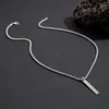 Pendant Necklaces PuRui Minimalist Geometric Stick Necklace For Men Box Chain Choker Jewelry On The Neck Collar Street Cool Party Boy