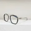 Nya populära retro glasögon ramar kvinnor recept glas punk stil design fyrkantig stål ram med läderbox hd lins toppkvalitet des
