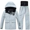 -30 graus crianças conjunto de roupas meninos menina crianças snowboard terno de esqui impermeável ao ar livre jaqueta esportiva calças roupas snowsuit adolescente 231227