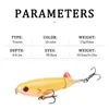 Whopper Plopper Fishing Lures 5pcs 17g Topwater With Rotating Tail Artificial Bait Hard Crankbait Wobblers Pesca Tackle 231227
