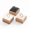 Mode Bambus Holz Ring Display Tray Schmuck Organizer Ring Ohrring Ständer Ohr Stud Halter Schmuck Lagerung Schaufenster Display276s