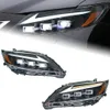 Lâmpada da cabeça do LED para Lexus ES200 2013-2014 ES300 FARÇAÇÕES DRL Turn Signal Lens de montagem Lens de LED completa