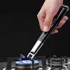 USB Portable Electric Arc Tändare Laddningsbar vindtät Flamelös Candle Lighter Kitchen Ingen gasspis utomhusläger Tändningsverktyg