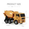 HUINA 1333 1 18 2.4G Concrete Mixer Engineering Truck Light Construction Vehicle Toys Fast 231227