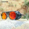 PSYCH Vintage Shield Round Sunglasses Polarized Innovated Mirror Sun Glasses VZ VonZipper Brand Fishing Goggles 231226