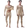 Męska bielizna termiczna Pierwsza warstwa zima dla mężczyzn cienkie podstawowe ubranie koszulki Druga skóra długa johan set garnitur męski topy termiczne