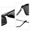 MIZHO Tony Stark Zonnebril Mannen Gepolariseerde Merk Designer Retro Gradiënt Hele Glasse Shades Eyewear de sol UVA 231226