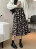 Rokken Bloemenprint Lang Voor Vrouwen Elastische Taille Losse Maxi Rok Zomer Lente 2024 Fashion Vintage Casual Bohemen Faldas