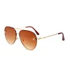 2024 Projektanty okulary przeciwsłoneczne luksusowy moda nowa marka projekt Kobiety mężczyźni dobrej jakości metalowe okulary słoneczne vintage żeńska kobieta Uv400