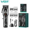 Trimmer Hair Trimmer VGR Hair Clipper Professional Hair Cutting Machine Sladlös hår Trimmer Electric Barber Haircut Trimmer For Men V 65