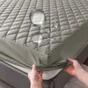 Waterproof Throw Mattress Cover Bed Fitted Sheet Protector Single Double 140 160 Muti Size Gray White 231226