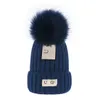 Chapéus de luxo Chapéus gorro masculino e feminino outono inverno chapéus de malha térmica unissex chapéu de caveira quente D-8