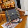 20% OFF Designer bag New Fashion One Shoulder Litchi Pattern Small Square Chain Strap Crossbody Factory Goods Large Capacity Bag Women's Trend