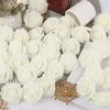 100 Pack 7cm Artificial Rose Flowers Rose Head Bulk Stemless Fake Foam Roses For Wedding Decorations Bouquets