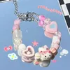 Strang Dopamin bunte Liebe Emaille Armbänder Design süße Herz Candy Farbe süße Regenbogen Stern elastisches Seil