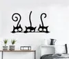 20x30CM Hexe Katze Lustige Toilette Aufkleber Kinder Schlafzimmer Wandtattoo Dekoration T100516112586