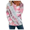 Dames Hoodies Esthetische Oversized Capuchon Tops Harajuku Tie-Dye Sweatshirts Winter Lange Mouw Kawaii Kleding Pocket Moletom