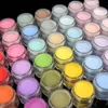 10/20/40/60pcs Akrilik tırnak daldırma tozu toplama özel etiket toplu rastgele renk daldırma tırnak akrilik polimer toz seti 231227