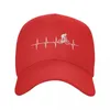 Ball Caps MTB Mountain Biking Heartbeat Baseball Cap For Men Women Adjustable Adult Gift Bikers Dad Hat Summer