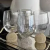 Vinglas Europeiska diamant inlagd glas cocktail kopp bar för drycker flöjt champagne copas vintage cups s