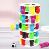 Fun Multiplayer Interacting Bright Colors Tower Collapse Blocks Game Detailed Balance Kindergarten Toys 231227