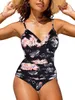 Носить цельный купальник женский 2023 Mujer сплошной крест с леопардовым принтом большой размер женский купальник пляжная одежда сексуальный женский купальный костюм больших размеров