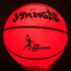 Night Light Basketball High Brightness LED Growing Rubber Basketball for Training Freestyle Performances Bra gåvor ER 231227