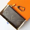 2024 Woman Mens Wallets designer wallet short wallets coin purses luxury purse card holder canvas leather Key Chain Flowers TOP