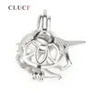 Cluci Fashion 925 Sterling Silver Unicorn Cage Pendant för kvinnor som gör pärlor halsbandsmycken 3st S18101607250B