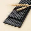 箸1ペア合金中国の寿司スティック再利用可能な非スリップ食器洗い機安全な竹の形グレード