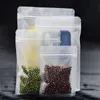 Прозрачный матовый пакет на молнии нескольких размеров, прозрачные пластиковые пакеты для хранения, упаковка для закусок, чая, Kgmnf Jiawp